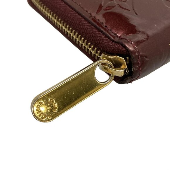 LOUIS VUITTON Zippy Wallet Rouge Fauviste Monogram Vernis - Picture 5 of 12